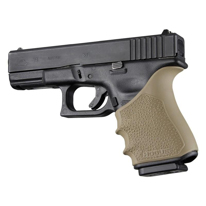 Hogue Handall Beavertail Grip Sleeve for Glock 19/23 Gen 3-4 Fde