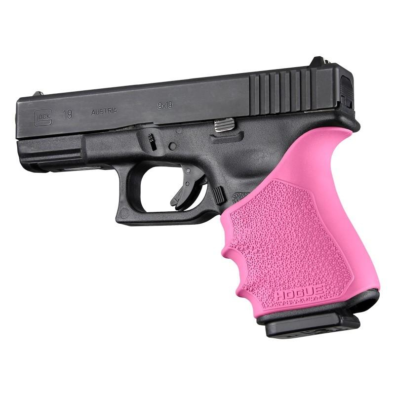Hogue Handall Beavertail Grip Sleeve for Glock 19 Gen 3-4 Pink