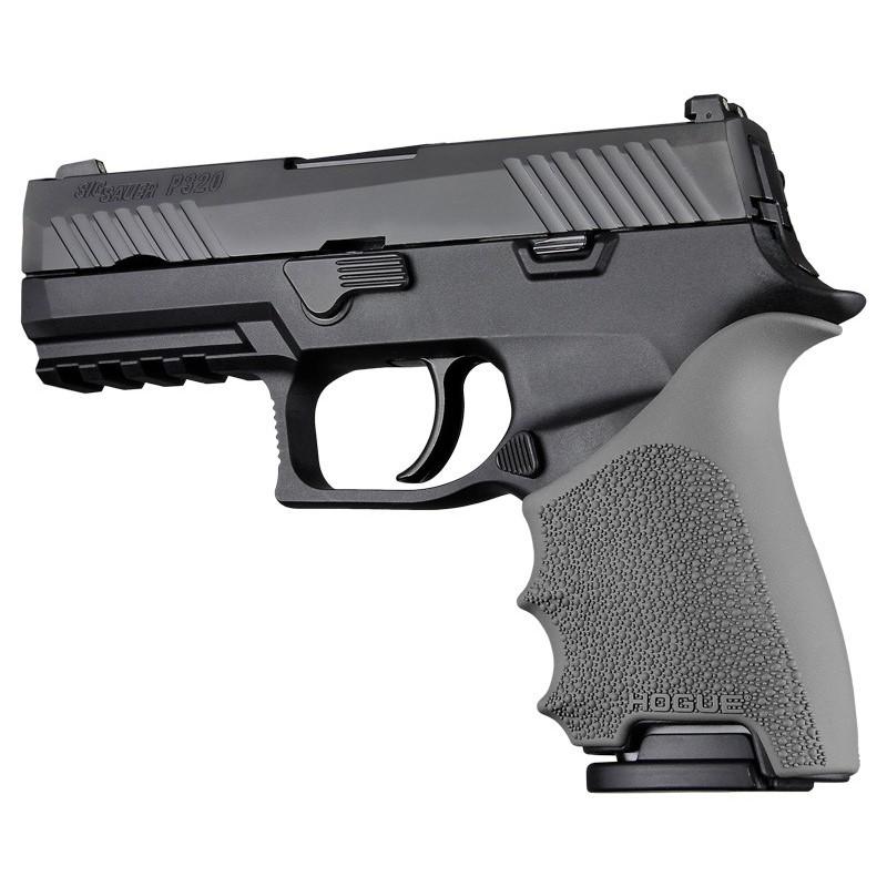Hogue Handall Beavertail Grip Sleeve for Sig Sauer P320 Compact - Slate Grey