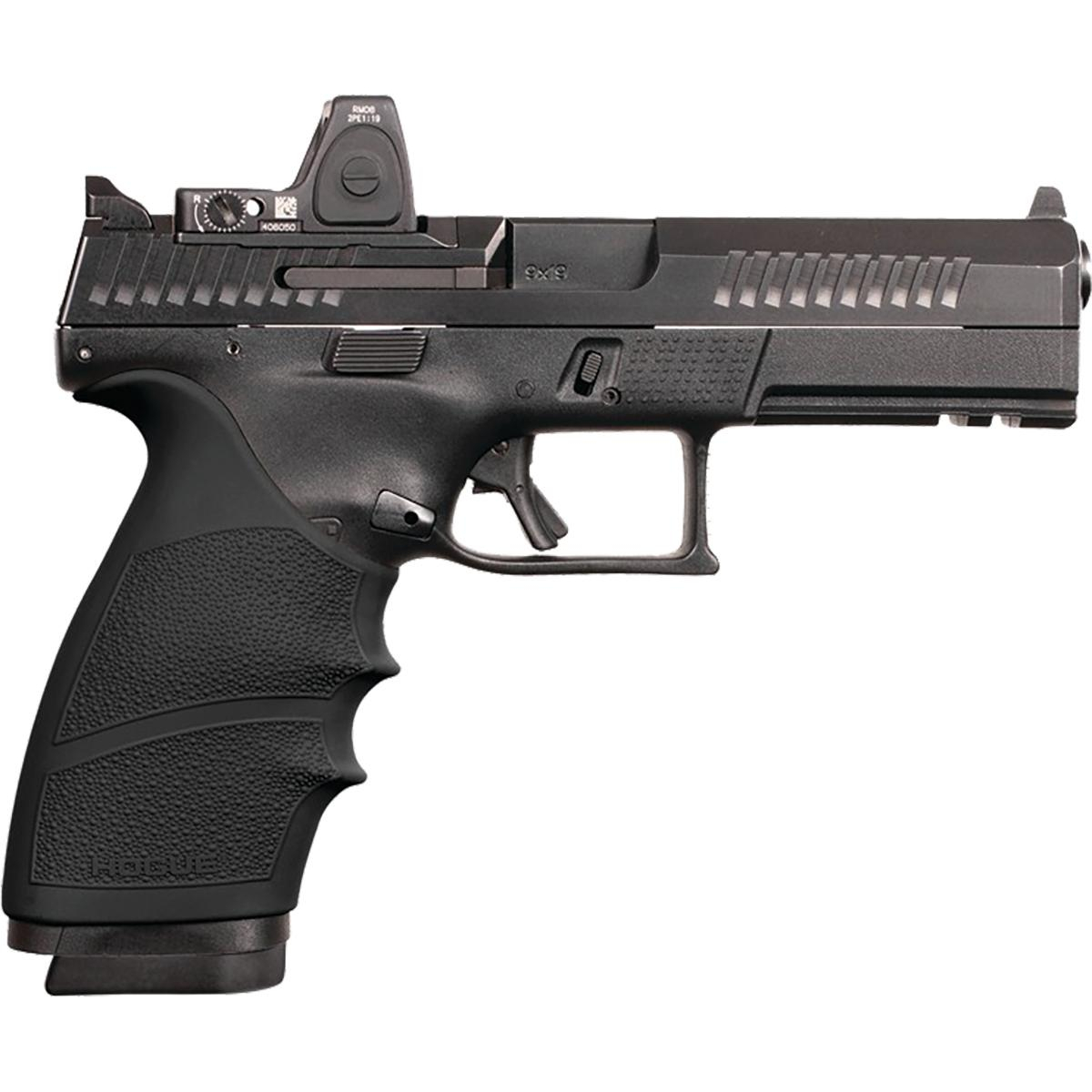 Hogue Handall Beavertail Grip Sleeve Black Cz P-10 Full Size 9MM