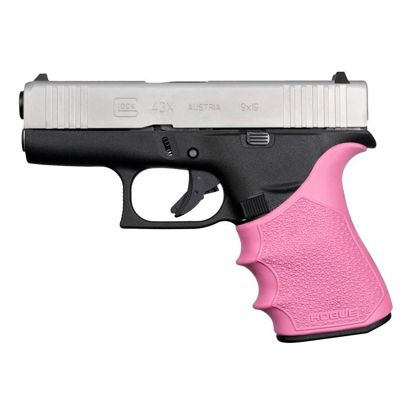 Hogue Handall Beavertail Grip Sleeve for Glock 43X 48 - Pink