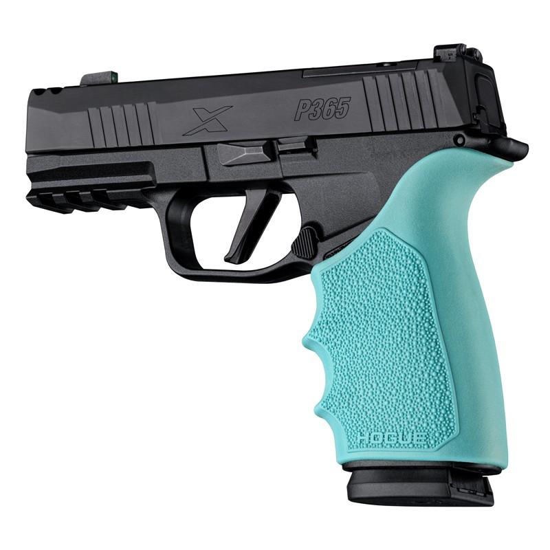 Hogue Handall Beavertail Grip Sleeve for Sig Sauer P365-XMACRO - Aqua