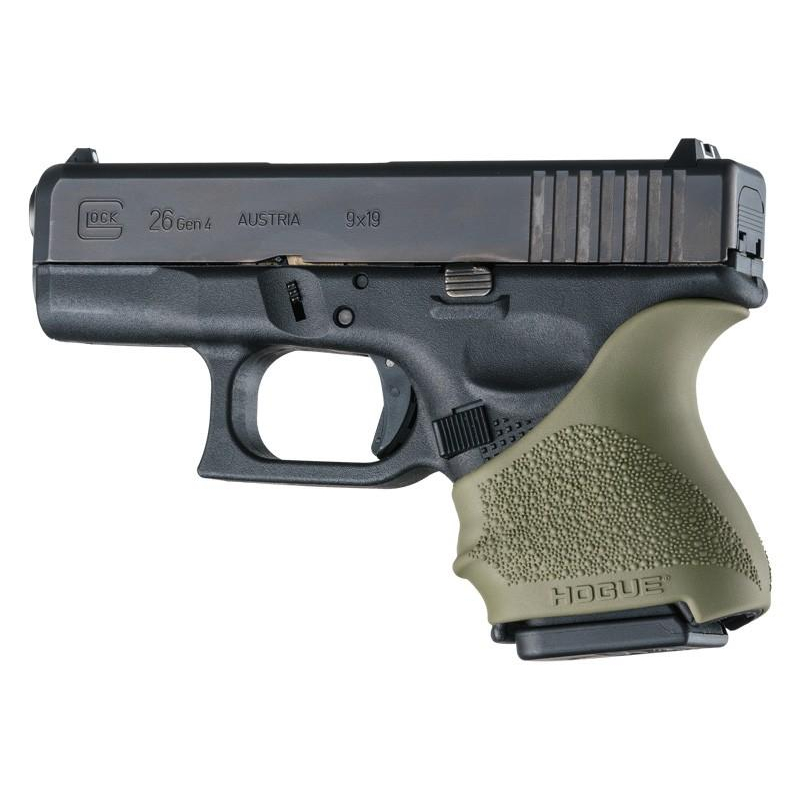 Hogue Handall Beavertail Grip Sleeve for Glock 26/27 - Od Green