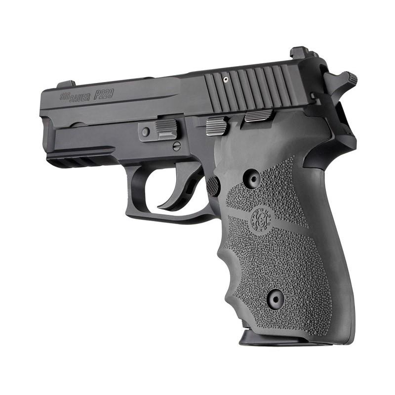 Hogue Rubber Grip W/finger Grooves for Sig P228 & P229 Slate Grey