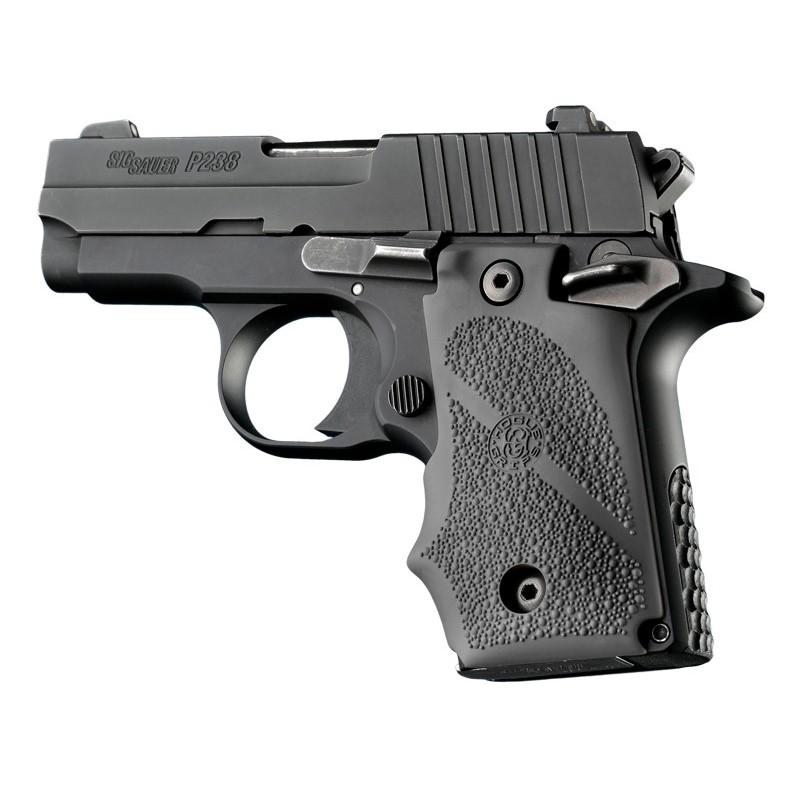Hogue Rubber Grip for Sig P238 With Finger Grooves - Slate Grey