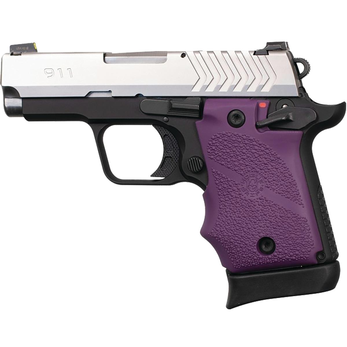 Springfield Armory 911 9MM Ambi Safety Rubber Grip Purple