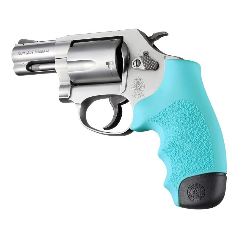 S&w J Frame Round Butt Rubber Monogrip Aqua