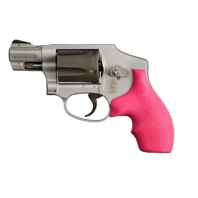 Hogue Rubber Grip S&w J-frame Round Butt Bantam Pink