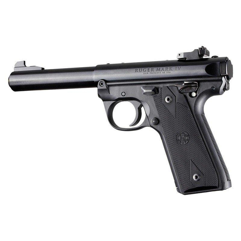 Ruger 22/45 Mkiv Rubber Grip Panels Checkered Black