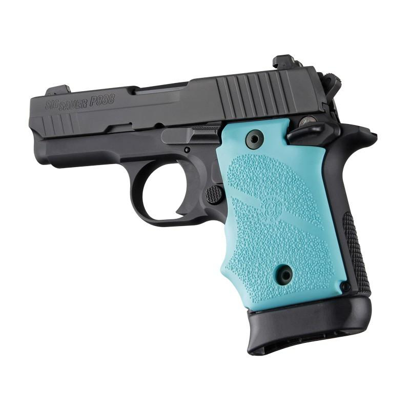 Sig Sauer P938 Ambi Safety Rubber Grip Aqua