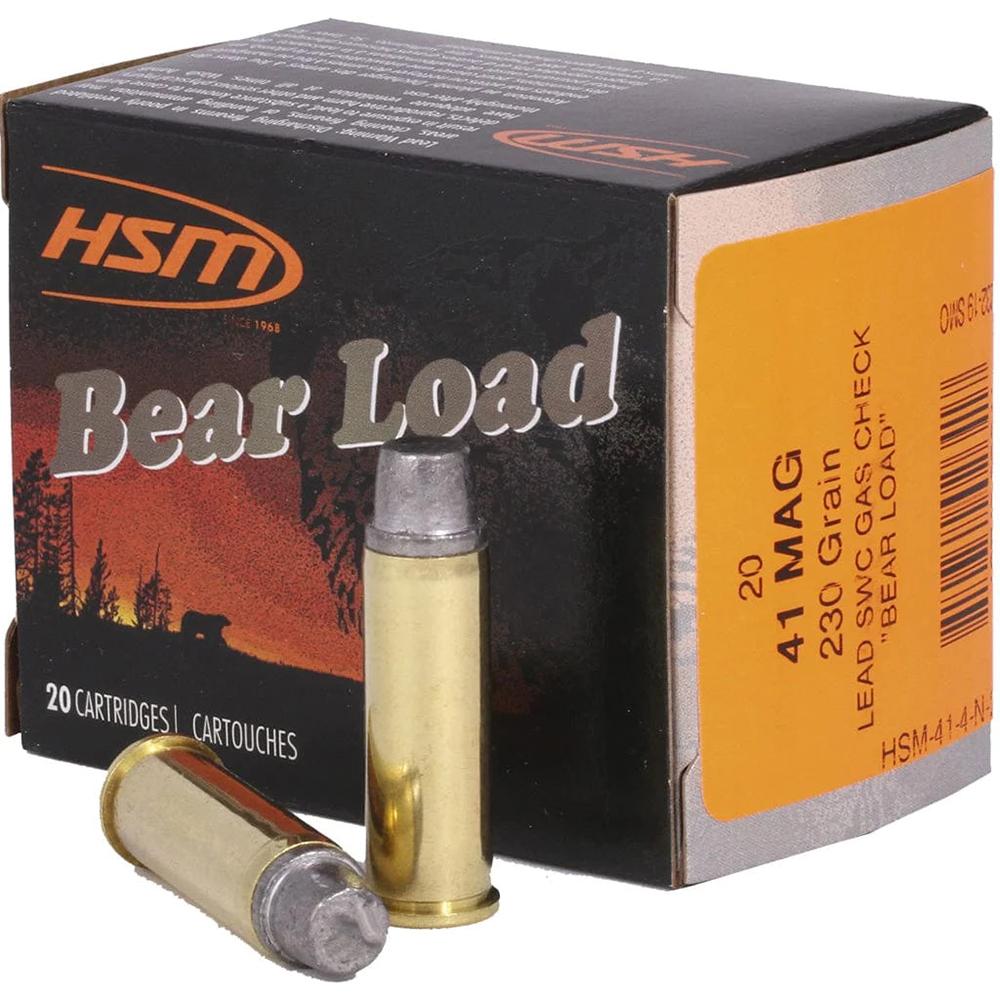 Hsm Bear Load 41 Rem Mag 230 Gr Semi Wadcutter 20 Rnd/box