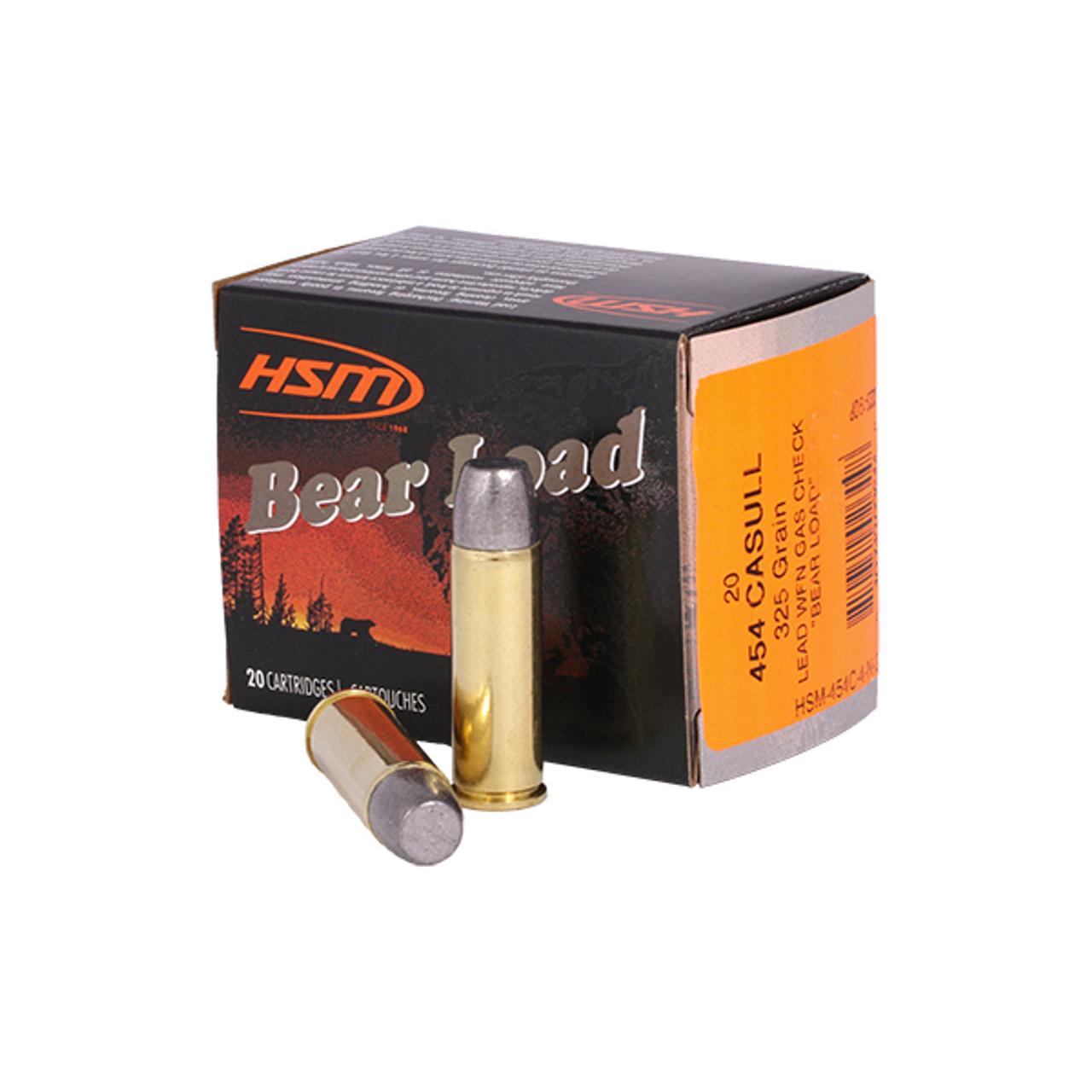 Hsm Bear Load 454 Casull 325 Gr Wide Flat Nose 20 Rnd