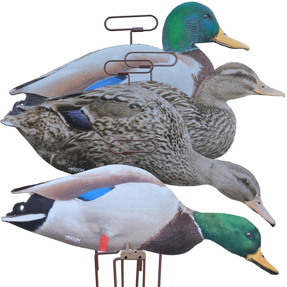 Higdon Field Duck Flats Mallard Motion Silhouette 12PK
