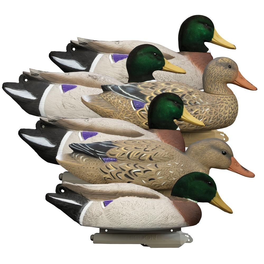 Higdon Outdoors Battleship Mallard Flocked Heads 6PK