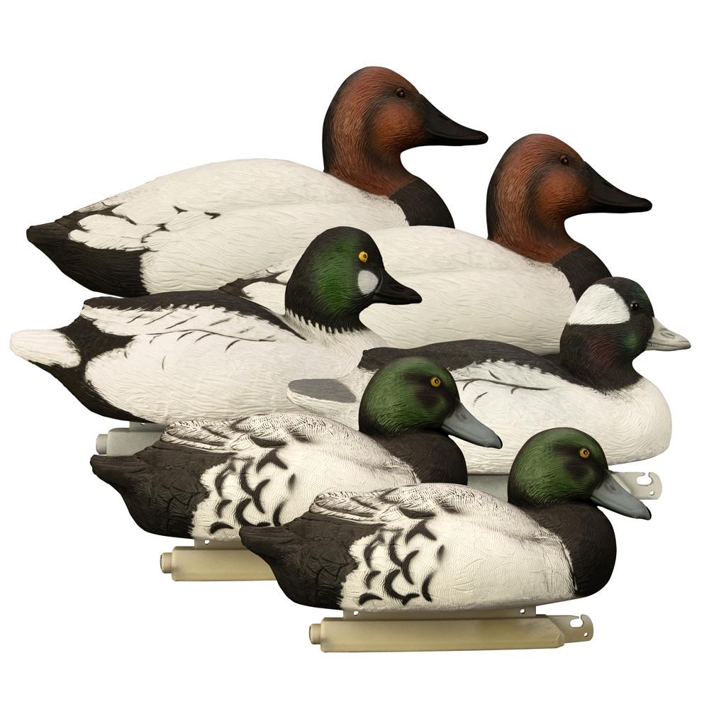 Higdon Battleship Diver Duck Decoy Package - 6 Ducks
