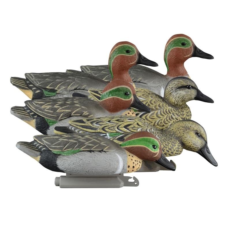 Higdon Outdoors Standard Green Wing Teal Foam Filled 6PK