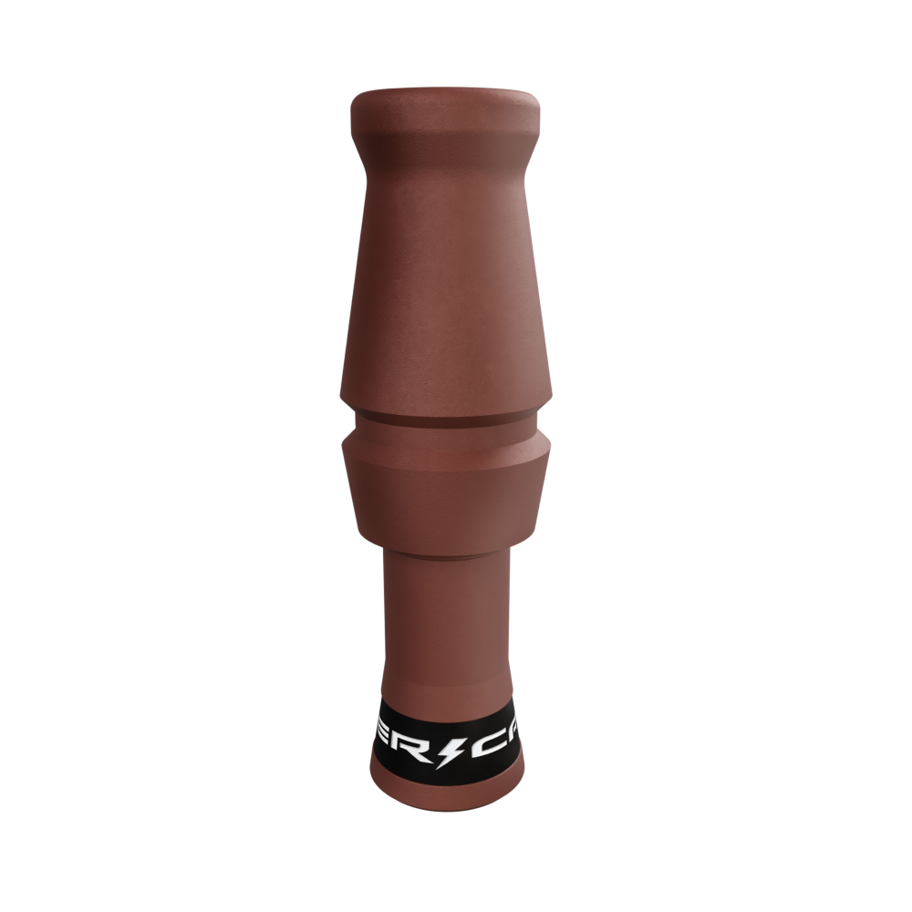 Molded Wood Duck Call Rust Polycarbonate