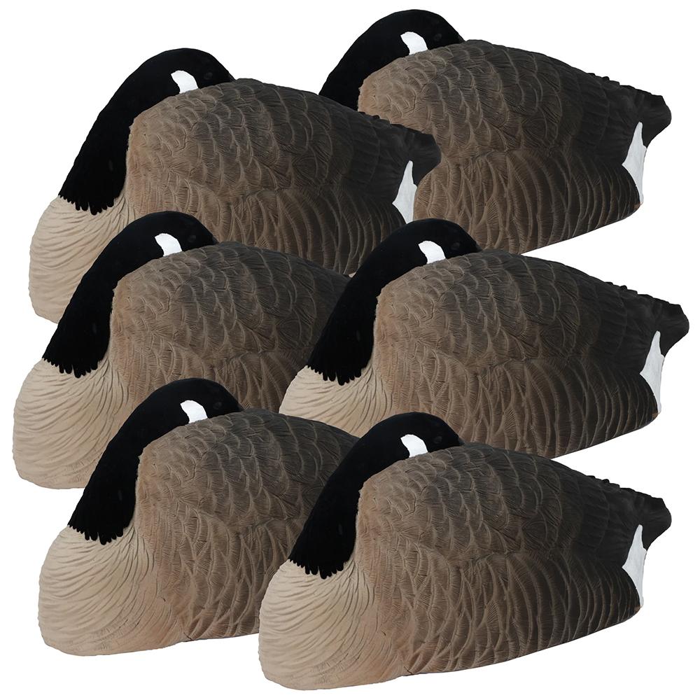 Higdon Goose Decoy Alpha Half Shell Sleeper Canada Flocked Heads 6PK