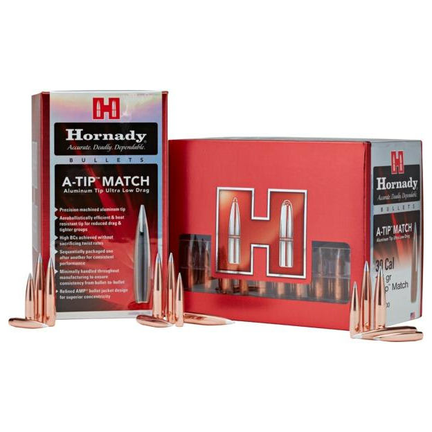 Hornady 22 Cal .224 76 Gr A-tip Match 100 Count