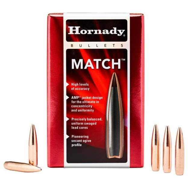 Hornady 30 Cal .308 155 Bthp Match 100 Count