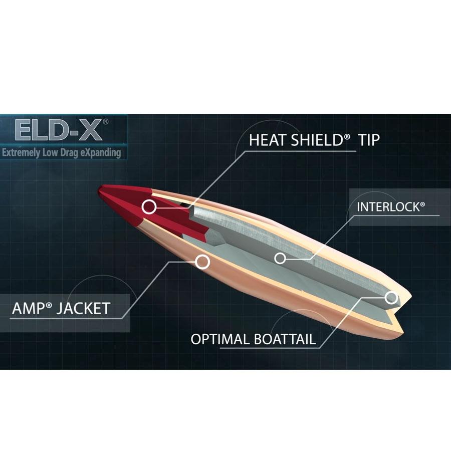 Hornady 30 Cal .308 212 Gr Eld-x 100 Count Bullets - Image 7