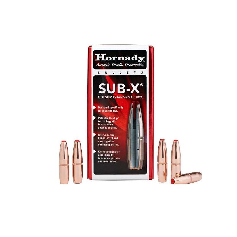 Hornady Sub-x Bullets 7.62X39MM .3115 255 Gr 100 Rds