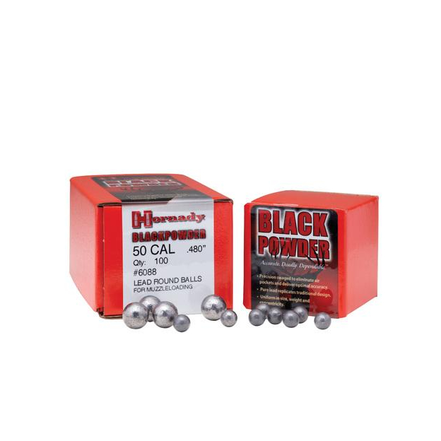 Hornady 54 Cal .520 Lead Balls 100 Rd