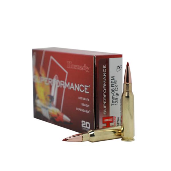 Hornady Superformance 7MM-08 Rem 139GR Cx Spf 20RD