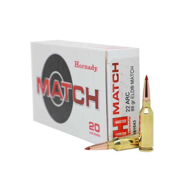Hornady Match 22 Arc 88 Gr Eld Match 20 Rounds