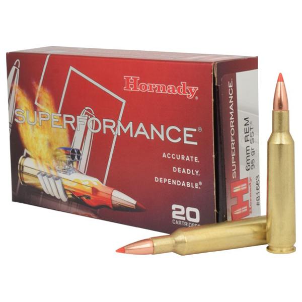 Hornady Superformance 6MM Rem 95GR Sst 20RD