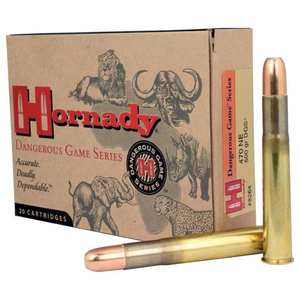 Hornady 470 Nitro Express 500GR Dgs 20RD