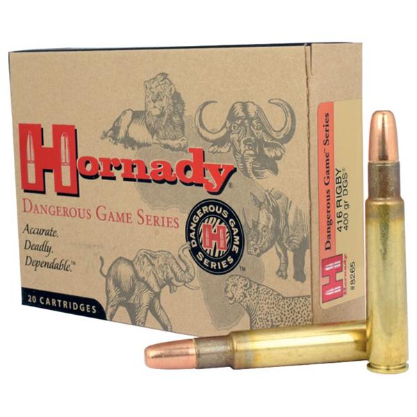 Hornady Dangerous Game 416 Rigby 400GR 20 Rounds