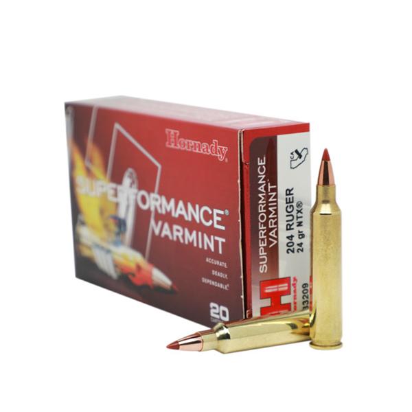 Hornady Superformance Varmint 204 Ruger 24 Gr Ntx 20 Rd