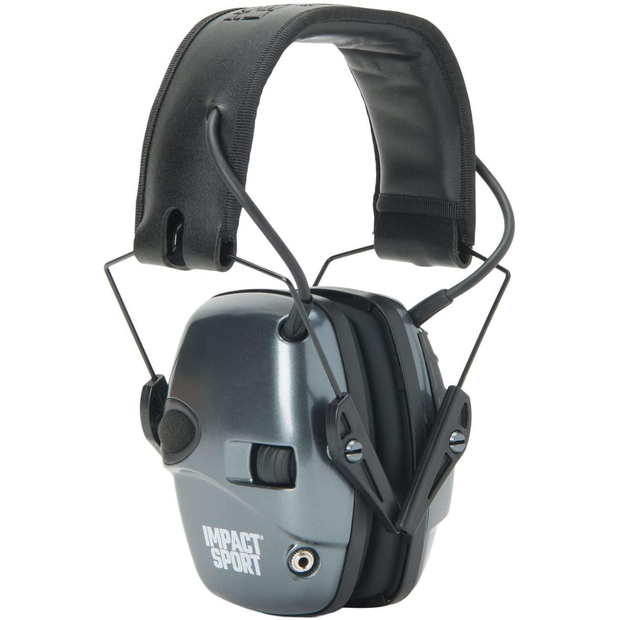 Howard Leight Impact Sport Electronic Ear Muffs Gray/black Adult Small