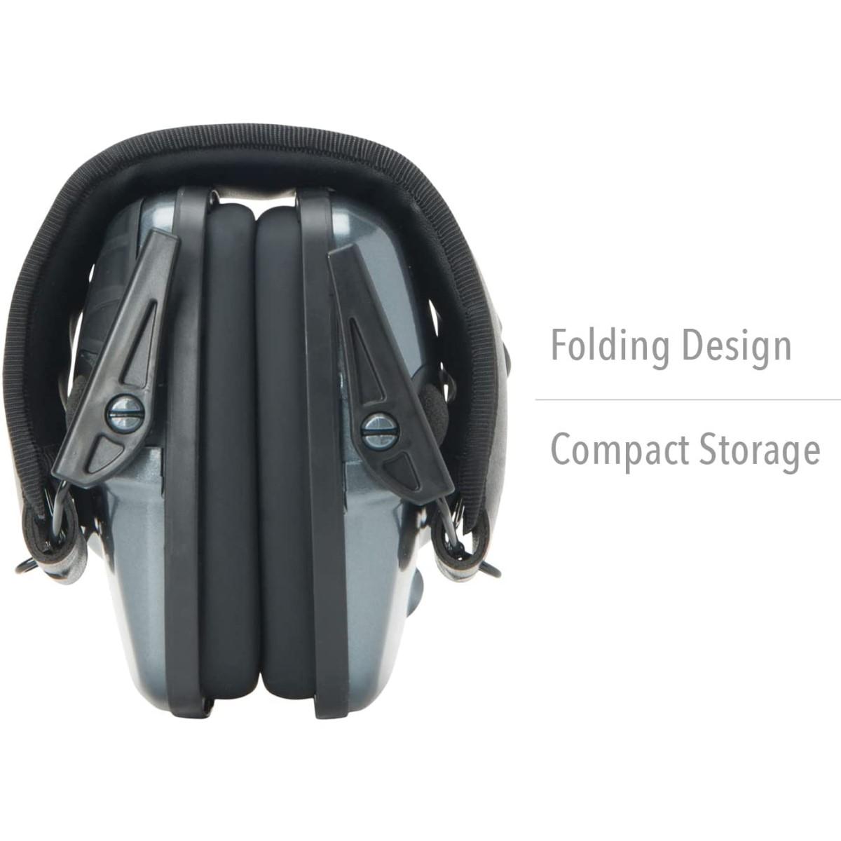 Howard Leight Impact Sport Electronic Ear Muffs Gray/black Adult Small - Image 2