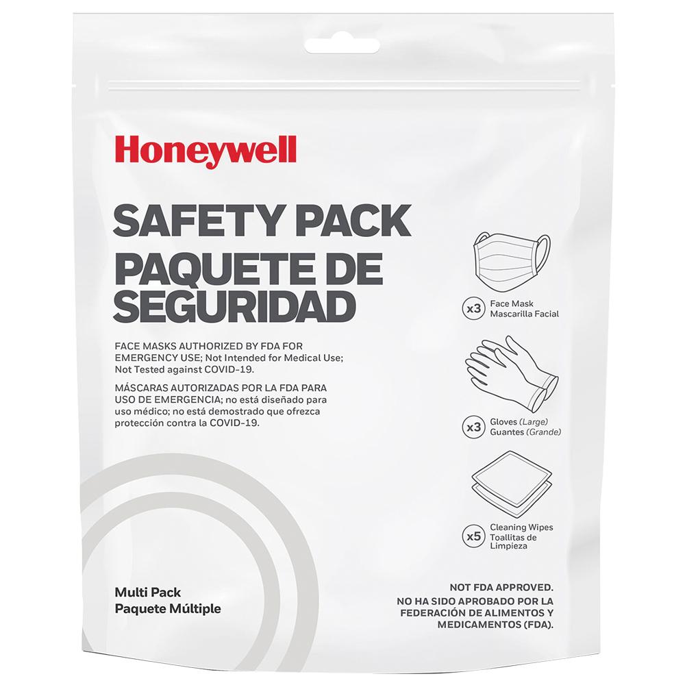 Honeywell Safety Multi Pack - 3 Face Masks, 3 Gloves, 5 Wipes
