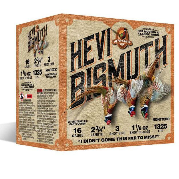 Hevi-shot Hevi Bismuth Upland 16 Ga 2.75 1.125 Oz 5 Shot - 25RD