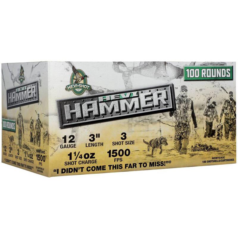 Hevi-hammer 12GA 3IN 1-1/4OZ 3 Ammo 100 Pack