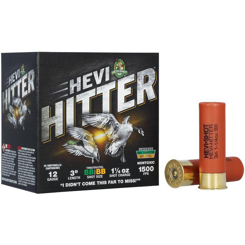 Hevi-shot Hevi-hitter 12GA 3IN 1-1/4OZ Bb Tungsten/steel