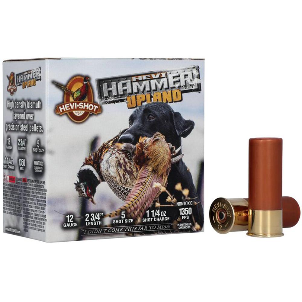Hevi-shot Hevi Hammer Upland 12 Ga 2.75 1 1/4 Oz 5 Shot 25RD