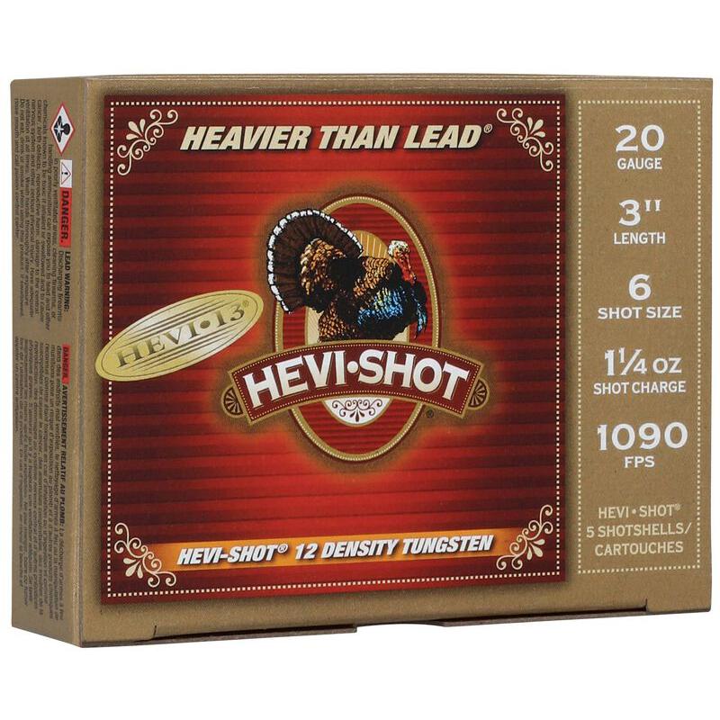 HEVI-13 Turkey 20GA 3IN 1-1/4OZ 6 Ammo 5RD