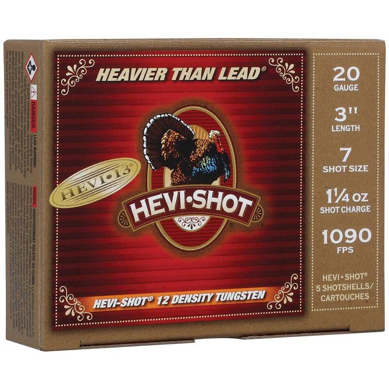 HEVI-13 Turkey 20GA 3IN 1-1/4OZ 7 Ammo 5RD