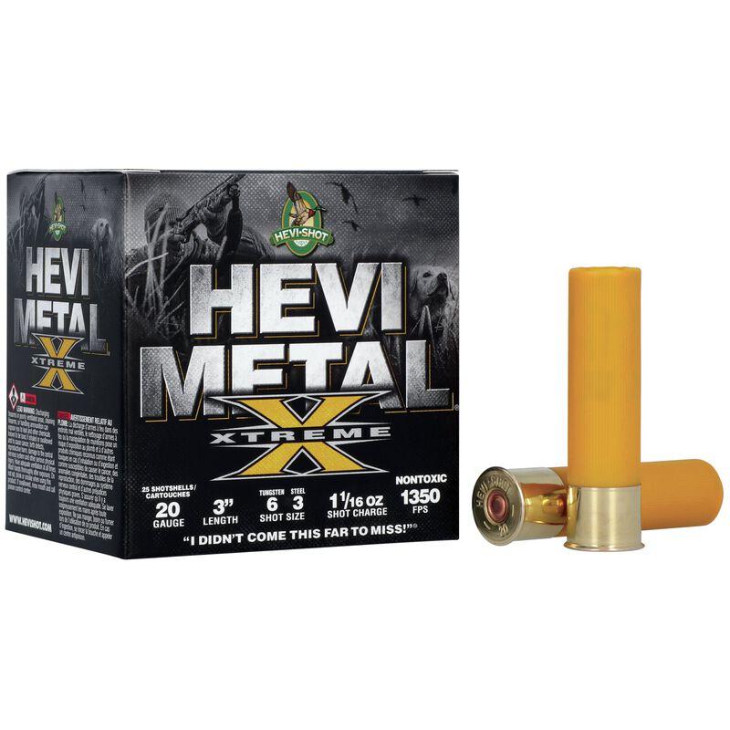 Hevi-shot Metal Xtreme 20GA 3IN 1.0625 Oz 6 Tungsten & 3 Steel 25RD