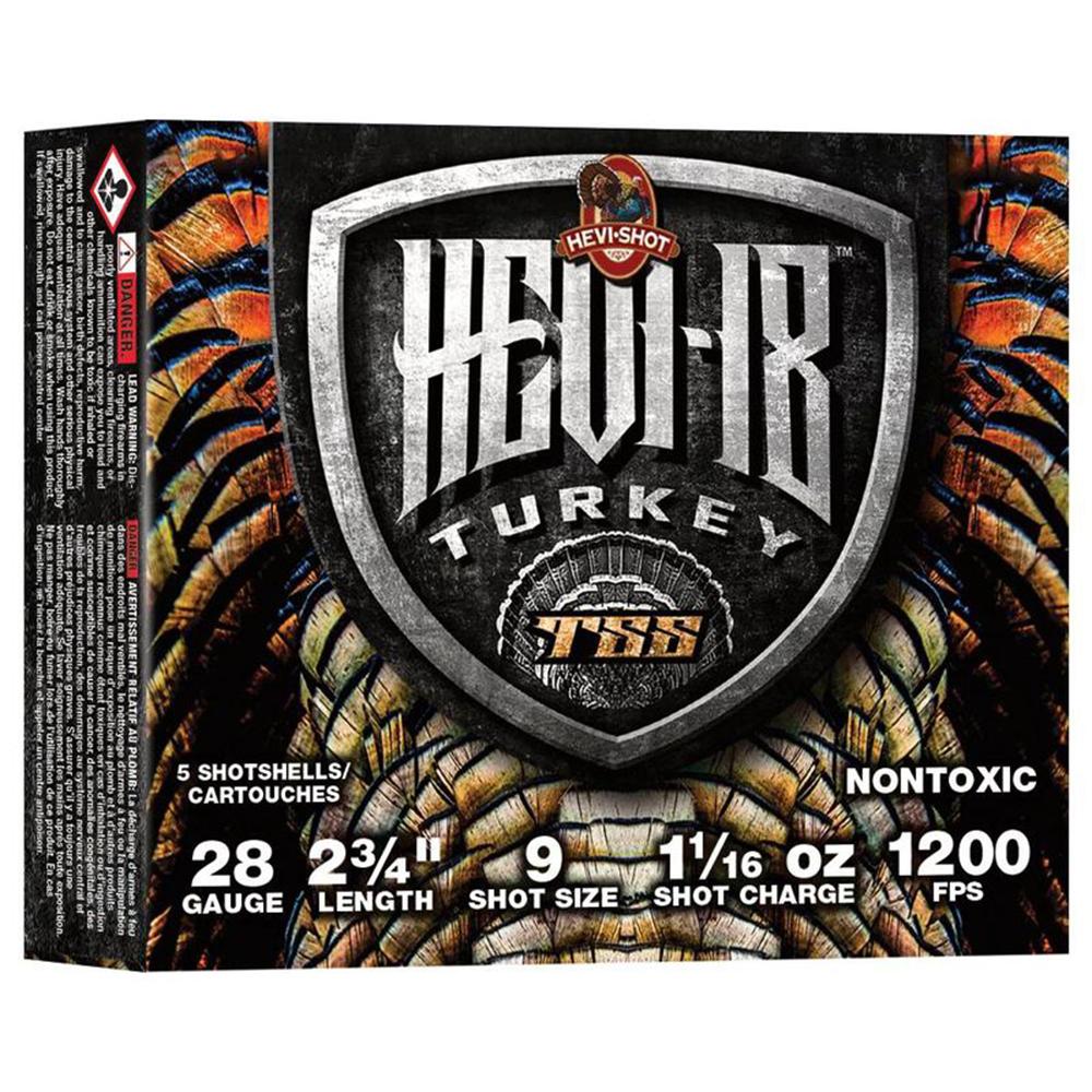 HEVI-18 Tss Turkey 28GA 50RD 9 Shotshell Ammo