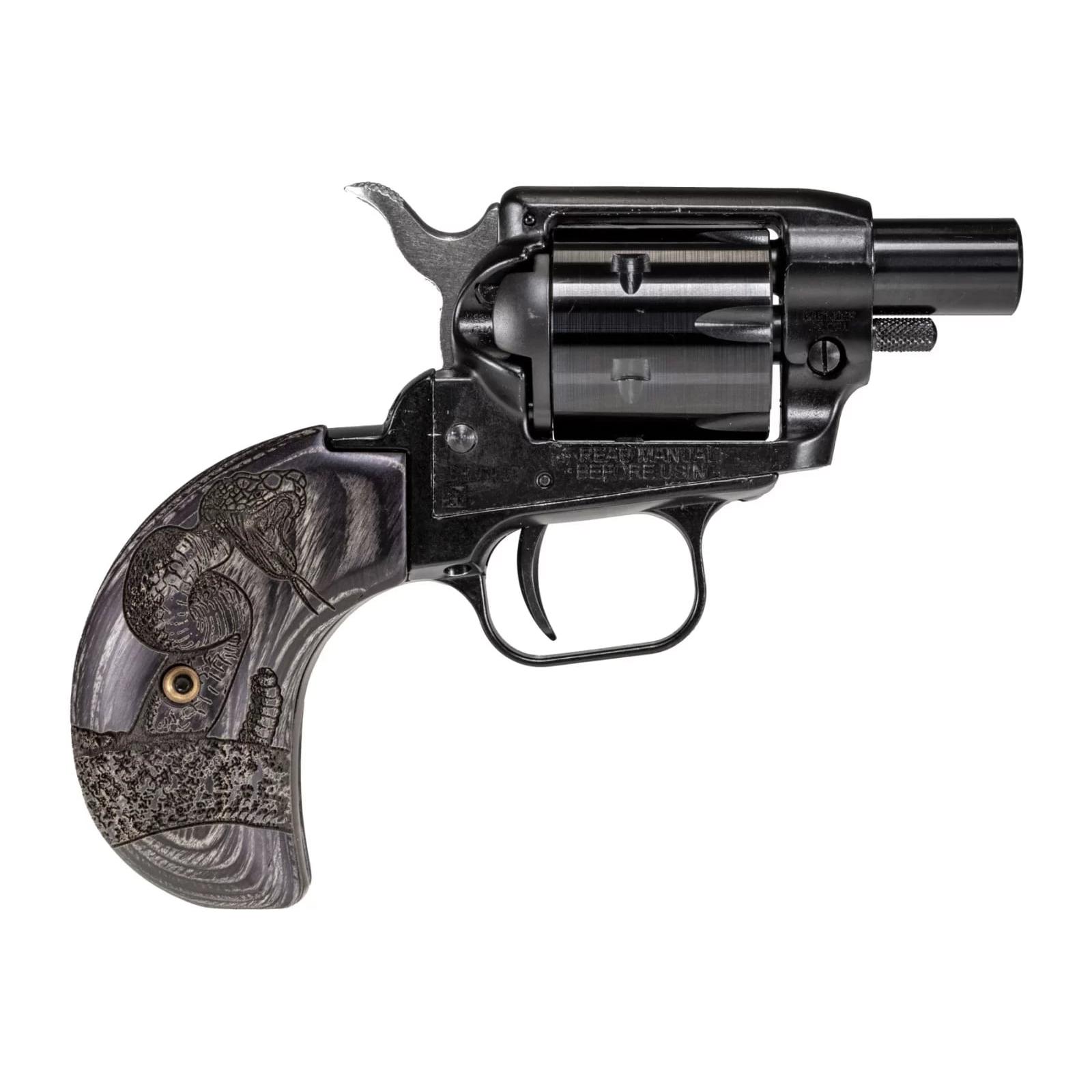 Heritage Barkeep Boot 22LR 6-ROUND Black Wood Snake Grip