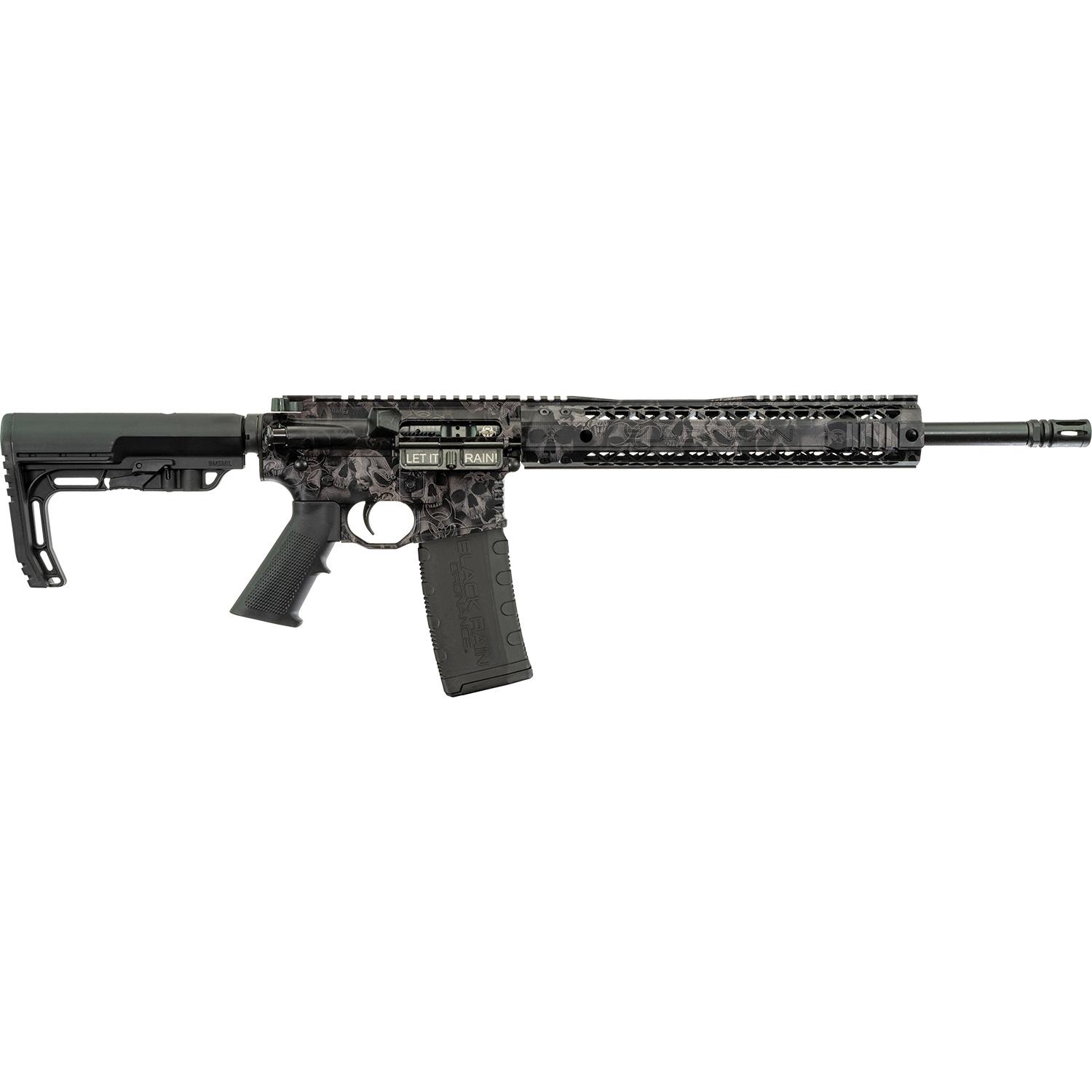 Black Rain Ordnance 5.56 16IN Crypt Rifle - Black Skulls 30+1