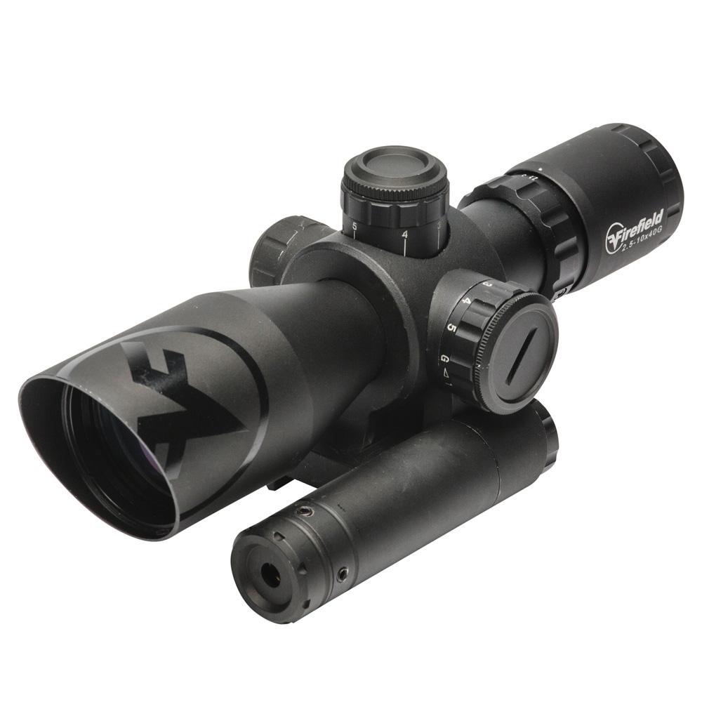 Firefield Barrage 2.5-10X40 Riflescope With Green Laser