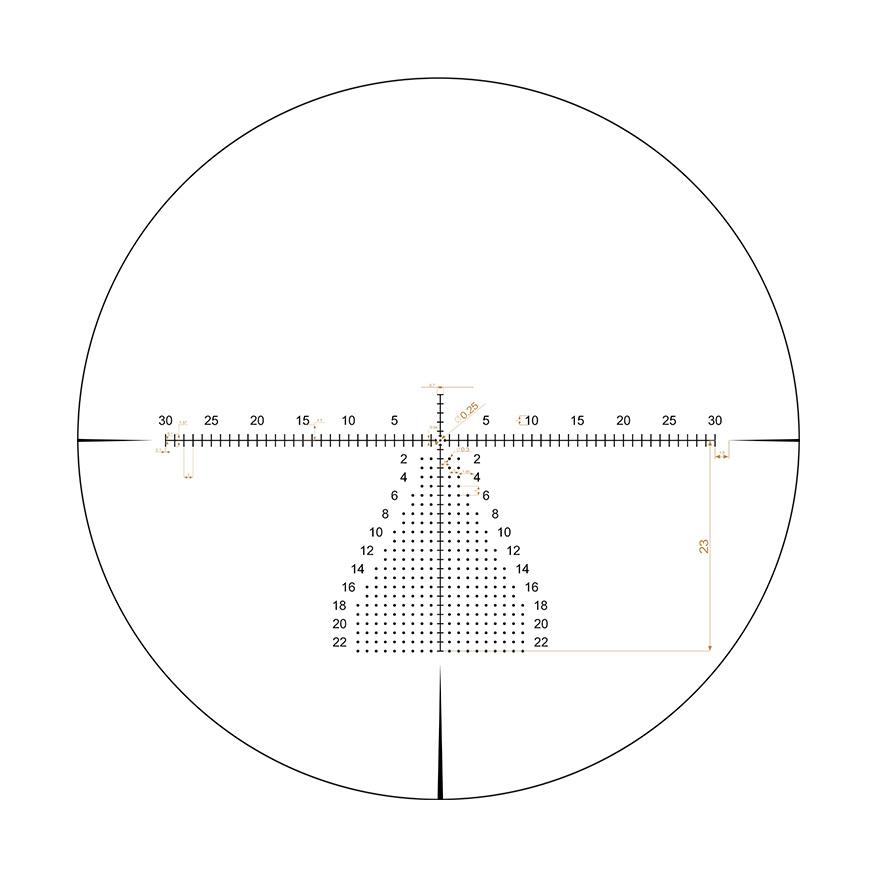 Riton 5 Conquer 5-25X56 Illuminated Moa Reticle Scope 34MM