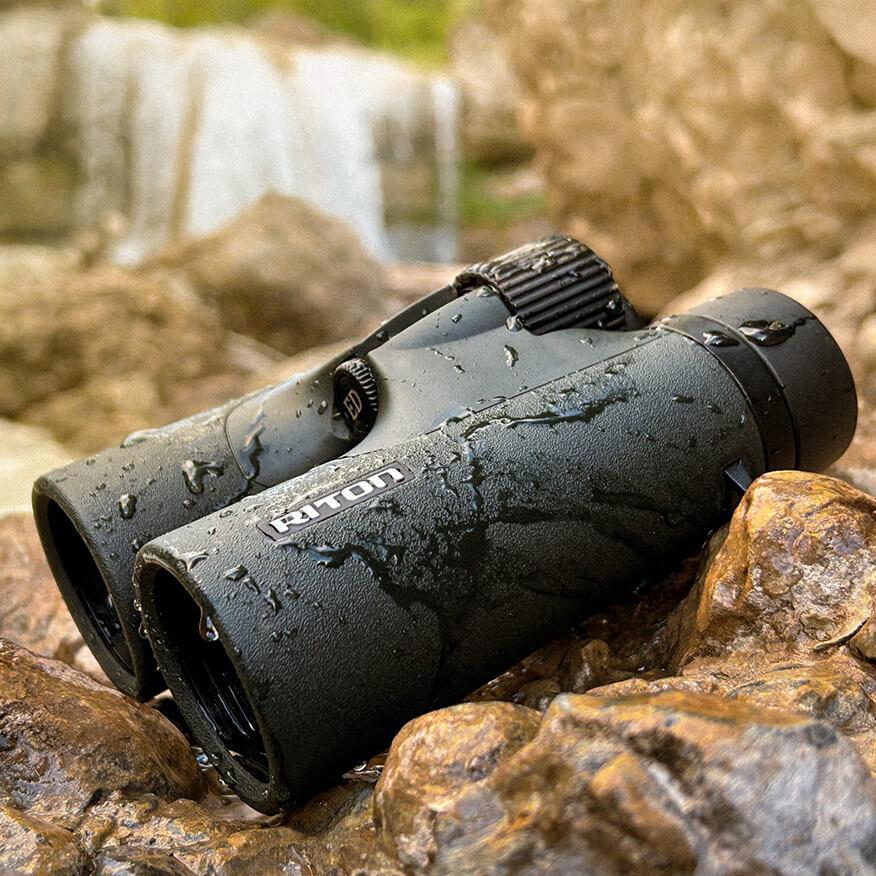 Riton 5 Primal 10X42 Ed Binoculars Black/green