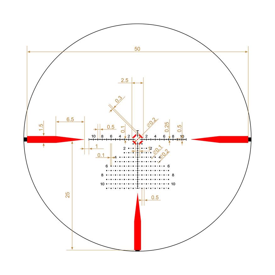 Riton 5 Tactix 1-10X24 Illuminated Scope Ffp 30MM Tube Matte Black